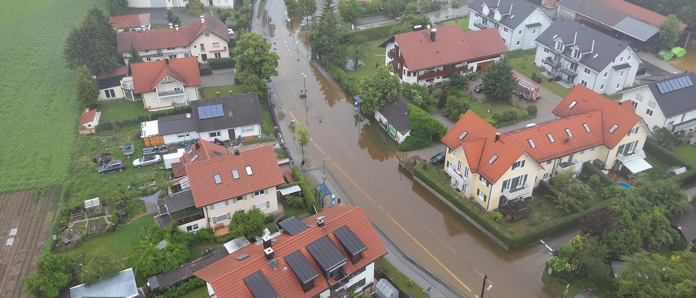 Hochwasserlage Anfang Juni im Landkreis Fürstenfeldbruck