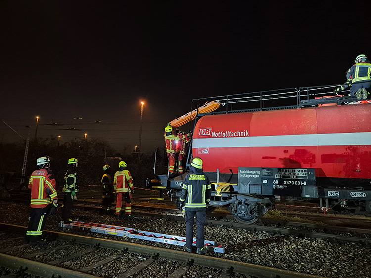 Fortbildungen am Übungszug der DB AG am Rangierbahnhof München-Nord, Bild 1