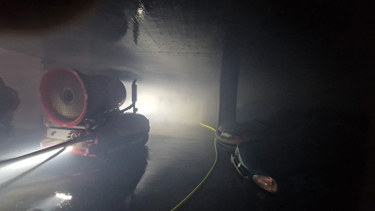 Lehrgang für Brandbekämpfung in Tunneln und Tiefgaragen in der Schweiz -02