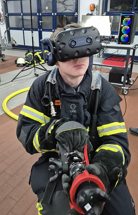 Virtuelles Training der Feuerwehren für die Innenbrandbekämpfung